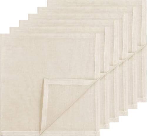 TIMIDAILY 6 Pezzi Garza Alimentare 50×50 cm - Tessuto Filtrante Organico in Cotone Lavabile, Panno Multiuso per Formaggio, Yogurt, Tofu, Succhi, Caffè e Marmellate - Ultra Resistente e Riutilizzabile