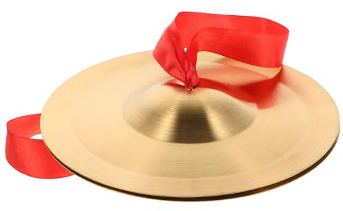 MUELODSIC Platillos De Aleación 19 Cm Para Dedos Banda Ajustable, Instrumento Musical Infantil y Adulto, Platillos De Dedo Para Educación Rítmica y Percusión Manual