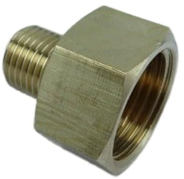 Multipurpose Copper Reducer Adapters 3/8Inch Internal 1/4Inch External Left Hand Thread for Propane Systems Propane Tank Adapter for Camping