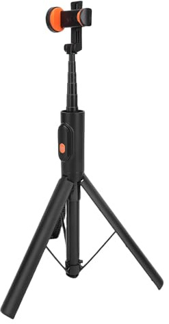 Jectse Automatic Pop Up Selfie Stick Tripod Extendable Remote Control for Phone Photography Video Recording, Aluminum Alloy Selfie Stick for Travelers