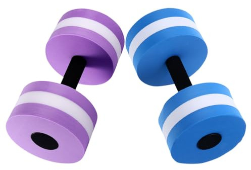 TOVINANNA Mancuernas de EVA para Entrenamiento Acuático y Aeróbic en Piscina, 2 Piezas Flotantes Resistencia Ligera, Ideales para Fitness y Ejercicio en Agua