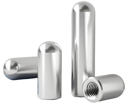 Gewindestift Dübel-Innengewinde, Schraubenmutter, einzelner runder Kopf, zylindrischer Stift, Hardware-Positionierung Zur Reparatur(OD3 M2 (5PCS),100mm)