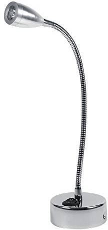 LED Wall Lamps, 3W 85-265V Flexible Adjustable Gooseneck Bedroom Bedside Conical Wall Lamp Sconce Reading Light with Knob Switch for Bedroom, Office, Workbench, Studio