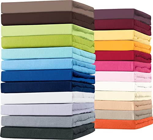 Erwin Müller Spannbettlaken Murnau Single-Jersey - hellblau Größe 90x190 cm - 100x200 cm - hautfreundlich, atmungsaktiv, bügelfrei, strapazierstark