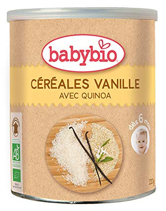 Babybio 5 céréales vanille 6 mois et + 220g