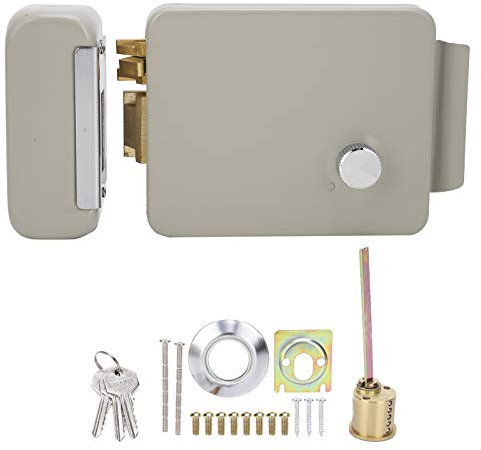 Serratura per cancello, serratura elettrica a basso tasso di guasto a 2 fili 9-12V, per porte in ferro