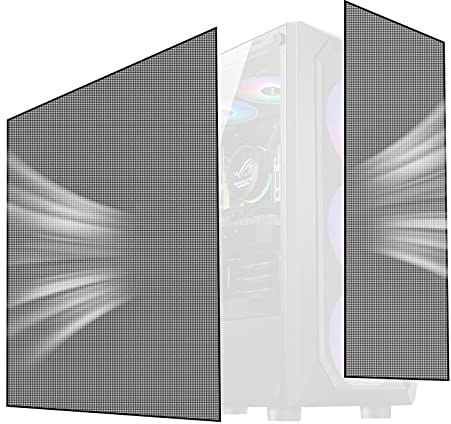 2-Pack 500x500mm 19.68inch DIY Computer PC Case and Fans PVC Dustproof Mesh Filter Cover with Magnetic Strip for Computer Chassis Speakers and More