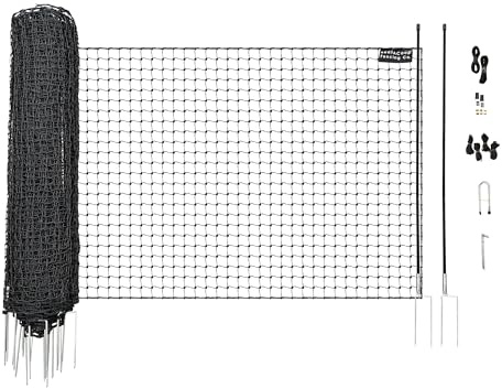 RentACoop Non-Electric Black Boundary Fence 48 x100' - Suitable for Chickens or Other Animals