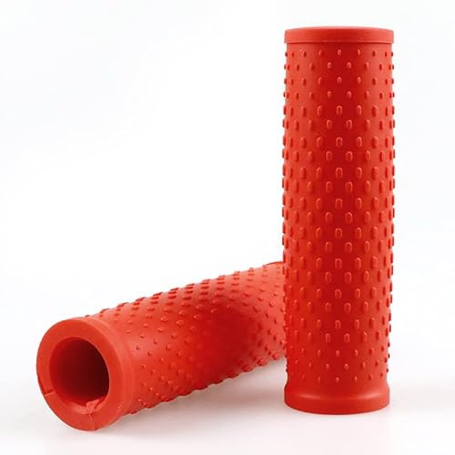 Fututech 1 Paire Poignée de Guidon pour Xiaomi M365 1S Pro Pro2 Housse de Guidon pour Mi 3 Antidérapant Anti-Vibration Accessoire Trottinettes Electriques Pièce de Rechange (Rouge)