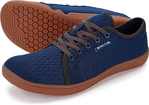 WHITIN Men's Water Shoes Quick Dry Aqua Minimalist Barefoot Sneakers Size 9 Minimus Beach Swim River Hiking Trail Running Kayak Fishing Dark Blue 42