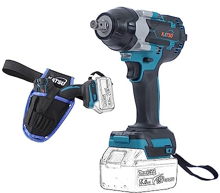 Avvitatore a Impulsi a Batteria Brushless 21V KATSU FIT-BAT 1/2 550Nm con 2 Adattatori e Borsa Avvitatori a Massa Battente Elettrico senza Fili, senza Batteria 102476