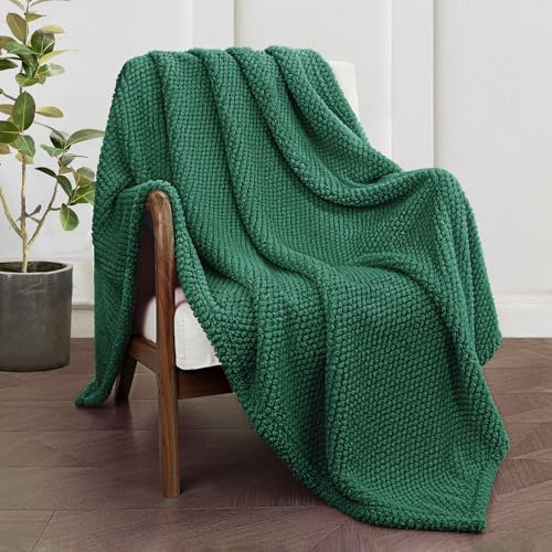 Whale Flotilla Kuscheldecke Decke Flauschig Sofadecke 130x170 cm | Dunkelgrün, Fleecedecke, Weiche und Warme Wohndecke Tagedecke für Jahreszeiten, Leicht und Kuschelig