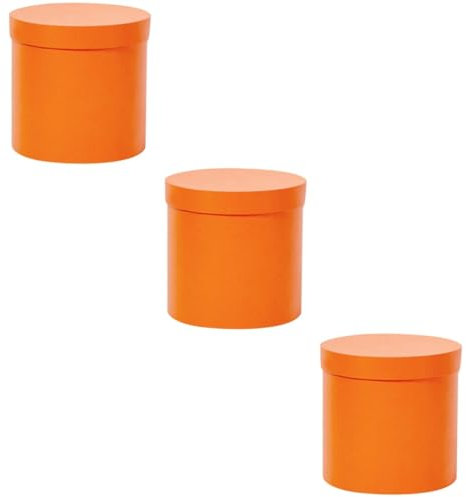 Gatuida Runde Geschenkboxen 3er-box Blumenstrauß-box Kleine Geschenktüten Mit Blumenmuster Ehrendame Blumenkästen Brautjungfer Vorschlag Blumenkübel Blumenverpackung Papier Aufbewahrungskiste Knospe