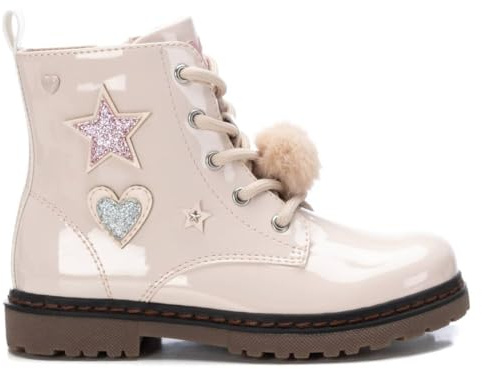 XTI - Botín Niña Beige - Calzado Cómodo y Versátil - Moda casual - Modelo 15109202 (Talla 33)