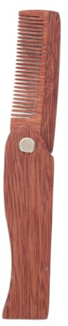 HONMEET Holzkamm Für Bart Und Haar Tragbarer Taschenkamm Aus Holz Schnurrbartkamm Für Haushalt Ergonomisches Design Einfach Zu Bedienen