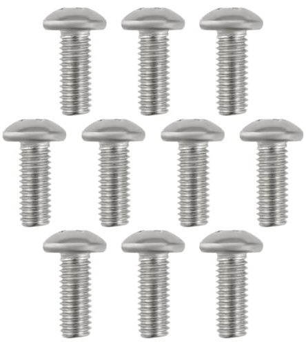 eMagTech Flachkopf-Maschinenschrauben mit Schlitz, 3/16 Zoll, UNF-Gewinde, 304 Edelstahl, Flachkopfschrauben für Holzbearbeitung, Büroausrüstung, Elektronik, 10 Stück