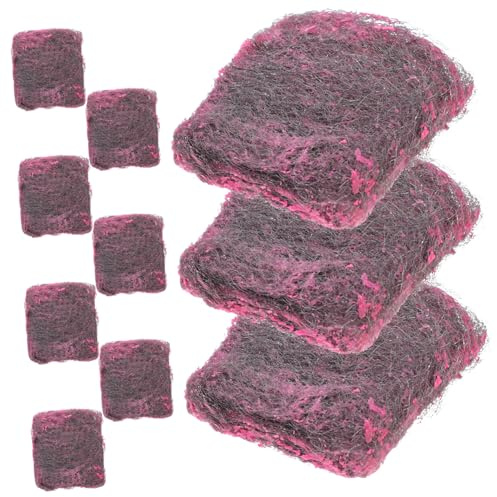 10 Pack Stainless Steel Scouring Pads for Heavy Duty Scrubbing