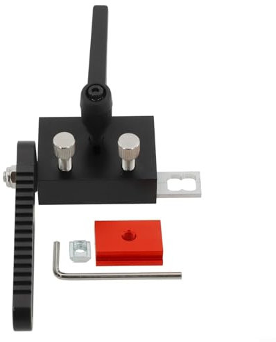 Gdfnmogo Precisions - Ferma troncatrice per falegnameria, limite di lunghezza regolabile per recinzioni, CNC, sega da tavolo, progetti da banco, strumento di misurazione accurato (nero)