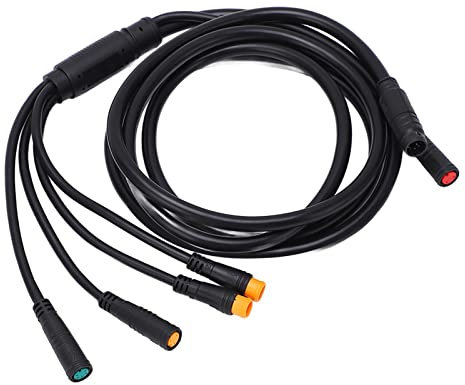 Controller, Connector Cable Wire 1 to 5 Plastic Rubber Lithium Battery Cable Connectors Connect E Bike Conversion Kits Controller Lamp Brake Display Throttle