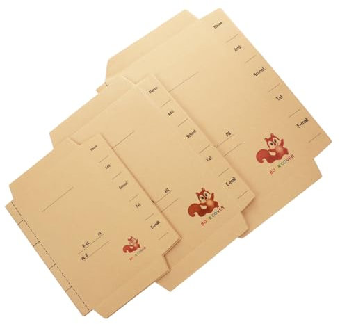 HONMEET 30stücke Buchhülle Aus Braunem Kraftpapier Buchfolie Dekorative Buchhülle Für Schulbücher Lehrbuch Abdeckung