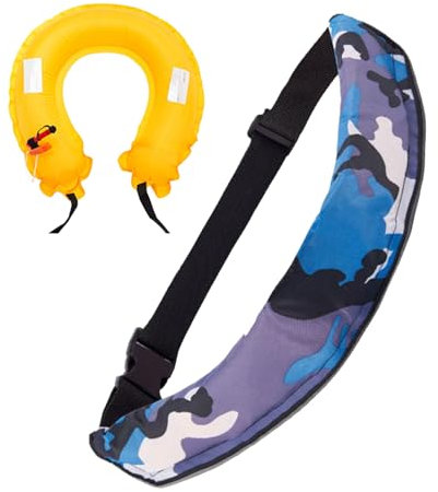 Schwimmgürtel | Rettungsring-Gürtel Set - Kompakt verstellbares reflektierendes Werkzeug mit Signalpfeife für Kajak Angeln Outdoor Sport Unisex