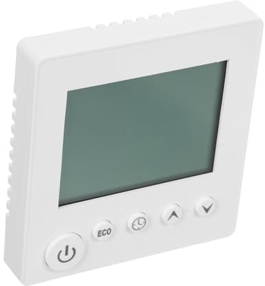Outanaya Thermostat Pour Chauffage Au Sol Électrique Numérique Mural Avec Écran Lcd Et Minuterie De Contrôle De Chauffage