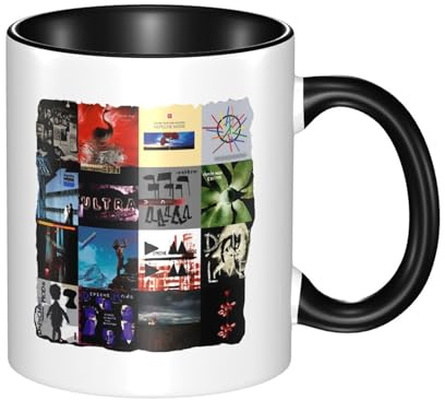 RUOPASWEAST Mode Music De&PE&Che band Mug céramique bord coloré – Tasse café/thé 330 ml – Vaisselle originale pour maison ou bureau – Cadeau fan de musique rock – Accessoire cuisine et décoration
