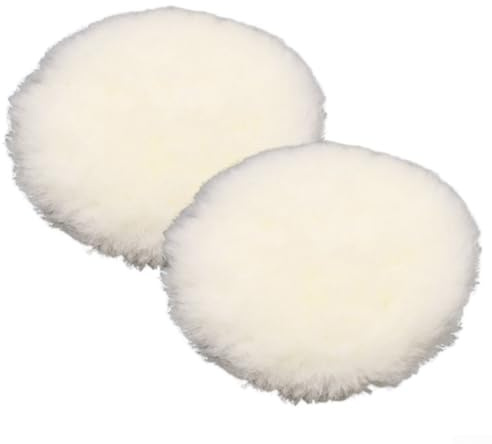 2pcs 5 Inch Polishing Disks Imitated Wool Pads for Auto and Furniture Care with Random Orbital Sanders