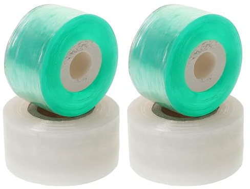 Alipis 4 Rollen Selbstklebendes Veredelungsband PVC Wetterfest Dehnbar für Obstbäume Pflanzenveredelung Gartenzubehör