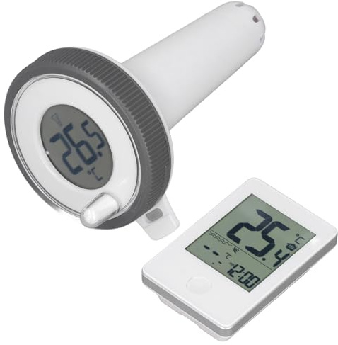AVEQUZL Wireless Pool Thermometer LCD Display 0.1 Accuracy Digital Floating Thermometer Temperature Meter