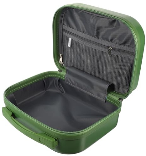 HOMSFOU Borsa da viaggio per cosmetici PC 14 pollici, multifunzionale, con divisori regolabili, astuccio portatile per pennelli e prodotti di bellezza