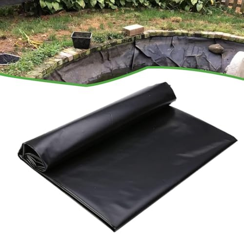 Preformed Pond Liner 3.3×36.1ft, HDPE UV Resistant Preformed Liner for Fish Koi Ponds, Easy Cutting for Outdoor Water Garden, Fountain, Waterfall, Streams, Aquaculture