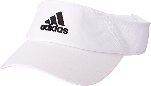adidas Kinder Climalite Visier, White/Black, OSFY