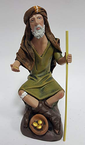 Arte Pesebre - Pastor pidiendo limosna, para Figuras de 14 cm