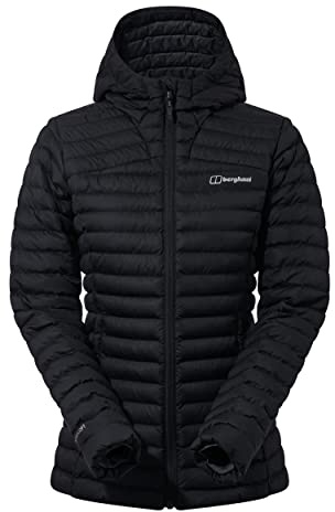 Berghaus Women's Combust Reflect Down Jacket Long Coat | Durable Design | Water Resistant Insulated Jacket, Black/Black, 20