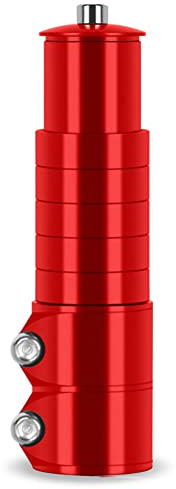 ihreesy Fahrrad Gabelschaftverlängerung, 138 mm MTB Fahrrad Gabelschaft Extender Rennrad Vorbau Adapter Höhenverstellbare Fahrradlenker Verlängerung für Gabel 1-1/8 Zoll 28,6 mm,Rot