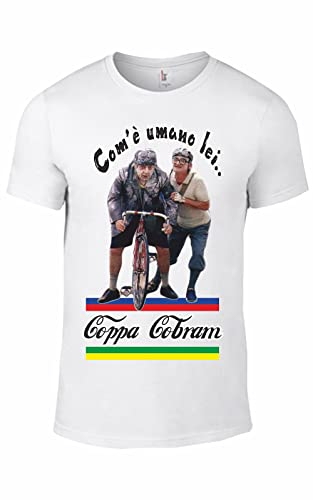 ORIGINAL FAKE Maglietta unisex vari colori con stampa Coppa Cobram (Bianco, XL)