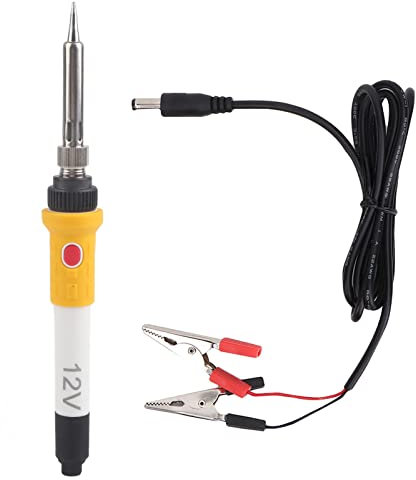 DC 12V 40W Portable Electronic Soldering Iron Kit Car Auto Crocodile Clip Powered Electric Soldering Iron Auto Car Crocodile Clip