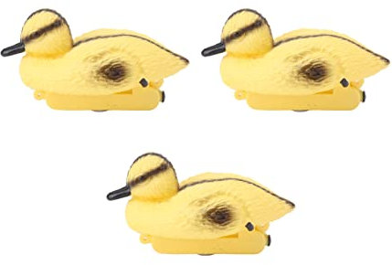Nimomo 3Pcs Pond Ducklings, Floating Baby Ducks, Garden Floating Duck, Plastic Ornament Ducks for Realistic Float Duck Decoration Ducklings Duckling (A)