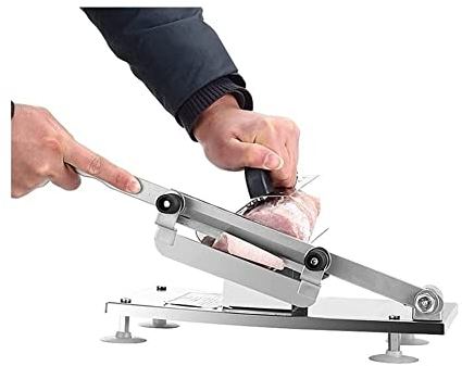 Cortadora de carne Manual ajustable Carne de res congelada Hoja de cordero Rollo de cuchillas Cortador Hogar Cocina Rollos de calidad Máquina de corte Picadora de mano Cuchilla Rebanadas domésticas C
