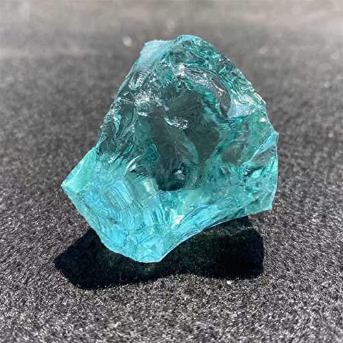Clair mer bleu cristal coloré glaçure dégringolé concassé pierres précieuses verre Vase remplissage aquarium aménagement paysager décor à la maison artisanat Collections de la maison ( Size : 50g )