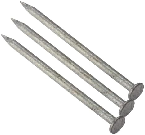 ForgeFix Round Head Nails | 6.00 x 150mm | Galvanised | Bag 500gm (Pack of 3)
