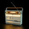 YEABRICKS LED Light for 10334 Icons Retro Radio Building Blocks Model (Building Set NOT Included)