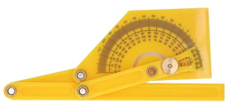 Winkelmesser-Winkellineal, 180-Grad-Winkelmesser, Verstellbares Messgerät, Holzbearbeitungs-Messwerkzeug mit Messing-Sicherungsmutter für den Neigungswinkelfinder