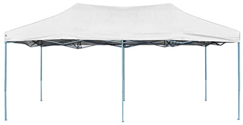 Tent Carport, pergola, tente de cuisine, tente de réception, professionnelle, pliable, 3 x 6 m, en acier, blanc, pour camping, événements, festivals, fêtes