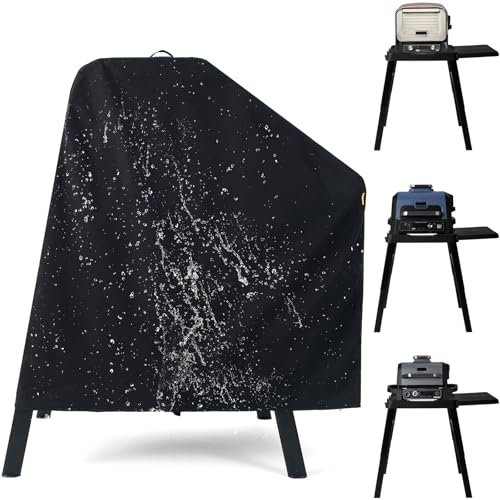 Waterproof Cover for Ninja XSKUNSTAND Outdoor Stand with One Side Table, Outdoor Grill Accessories for Ninja Woodfire Grill (Oven) OG700/800/900/OO100 Series, for Artisan Pizza Oven MO201 (Cover Only)