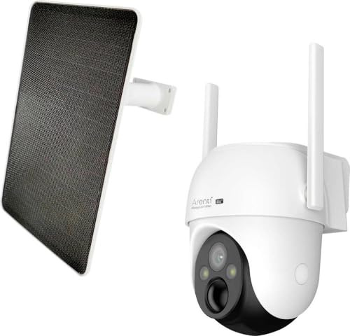 ARENTI GO3G Kit3-4G LTE batteriebetriebene kabellose 2K 3 MP Überwachungskamera inklusive Solarpanel