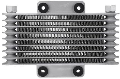 Radiator Reservoir Tank Motorcycle Oil Radiator Silver 125ml Low Wear Strong Power Fit For GY6 125CC‑250CC Motocross ATV 8 Row Engine Oil Cooler Car Radiator