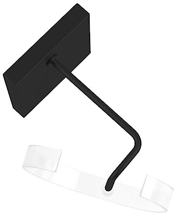 Homoyoyo C-förmiger Uhrenständer Aus Metall Transparenten Kunststoff-uhrhaltern Für Armbanduhren Oder Armbänder Eleganter Schmuckdisplay-halter in Schwarz