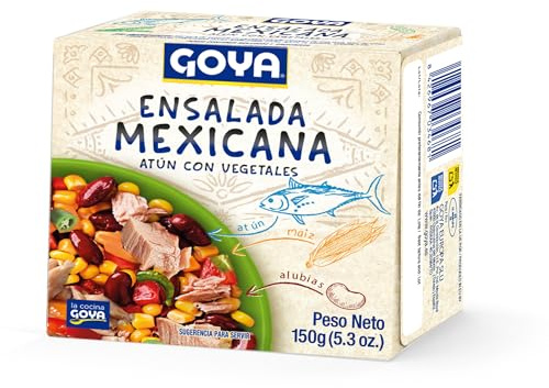 Goya Ensalada de Atún Mexicana 150 gr | Con Jalapeños y Alubias, Frescura y Auténtico Sabor en Cada Bocado